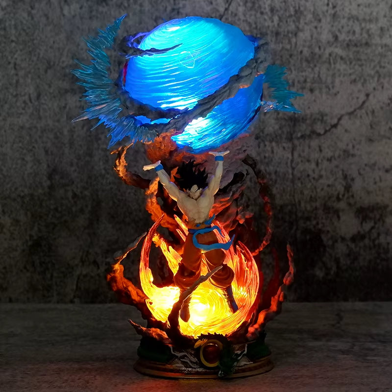 New Style Japanese Anime Figures Dragon Balls Vitality Goku Will Light Action Figures for Ornaments