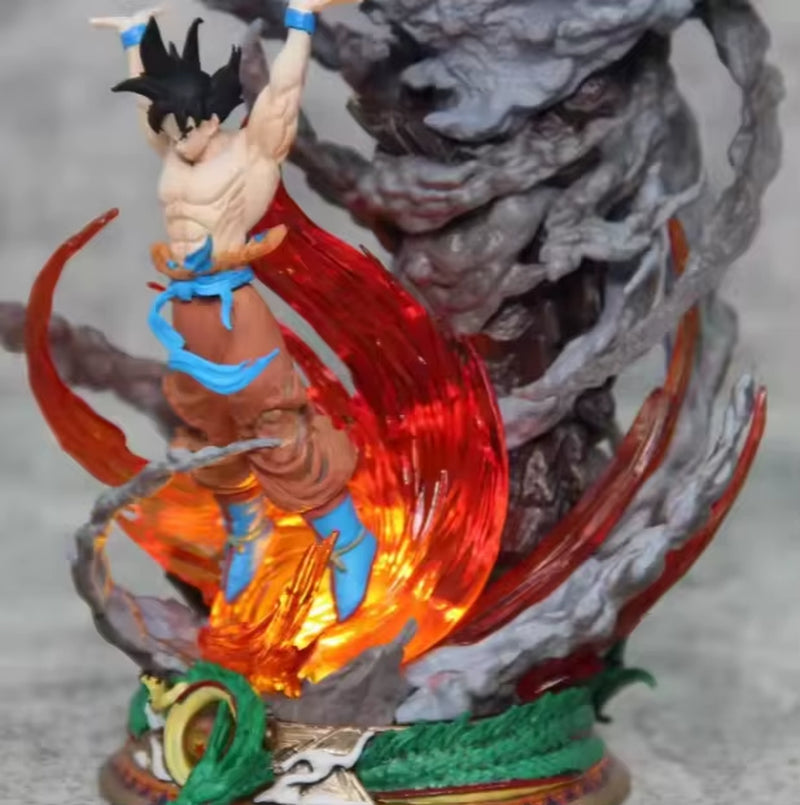 New Style Japanese Anime Figures Dragon Balls Vitality Goku Will Light Action Figures for Ornaments